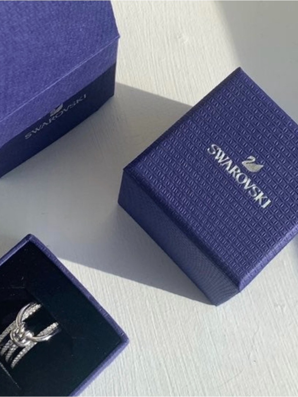 SWAROVSKI Lifelong Wide Ring, Size 55